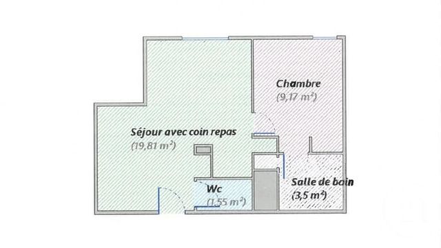 Appartement F2 à vendre - 2 pièces - 34.03 m2 - LE MANS - 72 - PAYS-DE-LOIRE - Century 21 Agence Gambetta